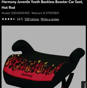 Youth Booster Seat (Hot Rod)